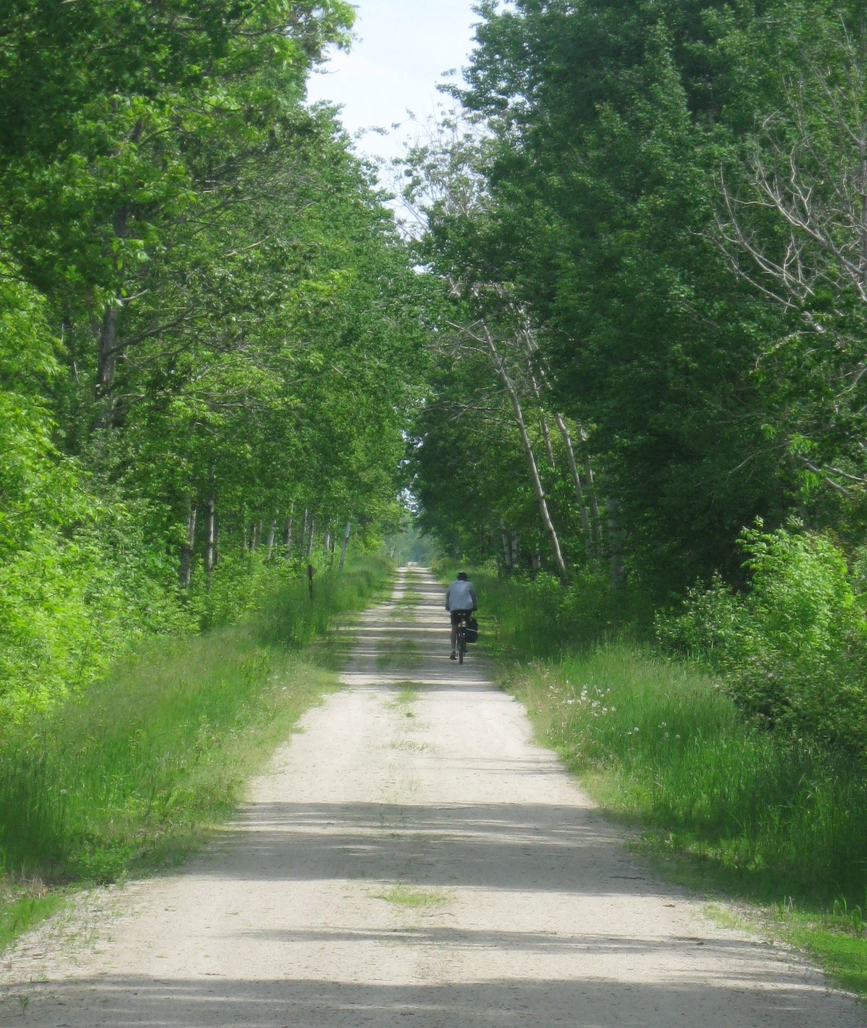 Ahnapee Trail 6-11-09 with biker